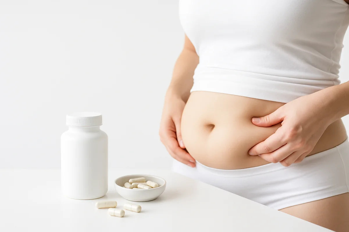 Supplements for PCOS Belly Fat When Metformin Side Effects Get in the Way - professional photograph