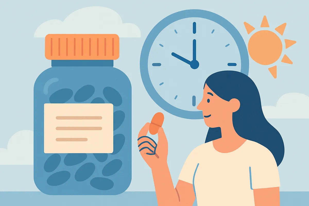 When Is the Best Time to Take Vitamins? - illustration