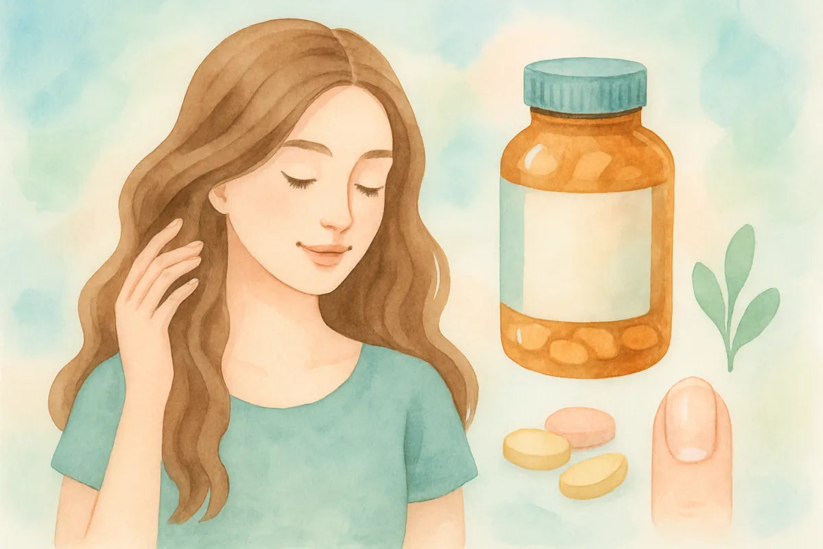Hair, Skin, and Nails Vitamins: What Really Works and Why - illustration