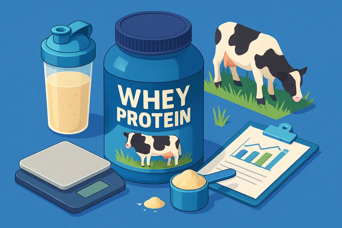 Grass Fed Whey Protein Powder: What It Is and Why It Matters - illustration