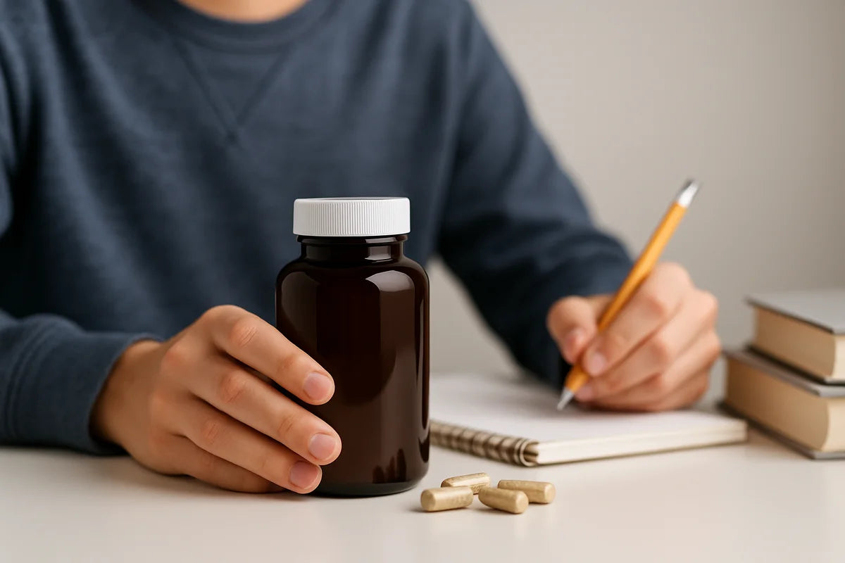 Non stimulant focus supplements for students with anxiety that help you study without the jitters - professional photograph