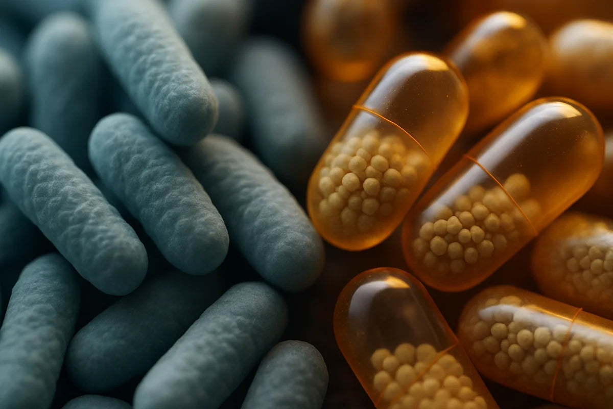 Probiotics vs digestive enzymes for IBS and bloating which one should you try first - professional photograph