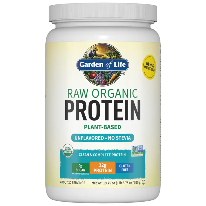 Garden of Life RAW Organic Protein Unflavored - 560g Powder